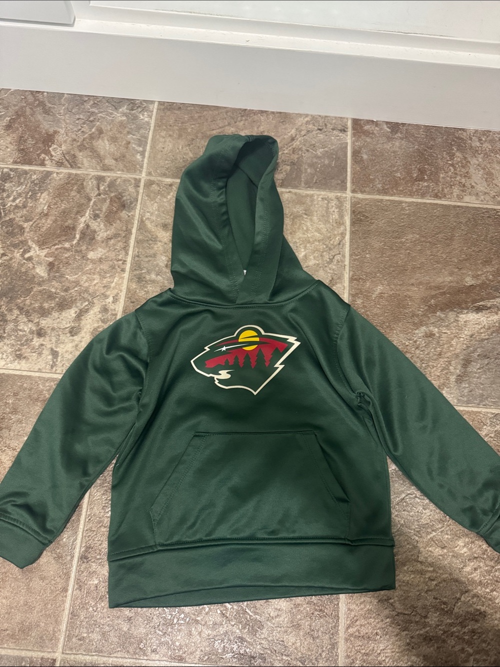 NHL Dark Green Kids' Hoodie with NHL Tag